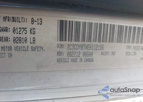 2014 Dodge Challenger R/T из США, поврежденный, VIN 2C3CDYBTXEH112156